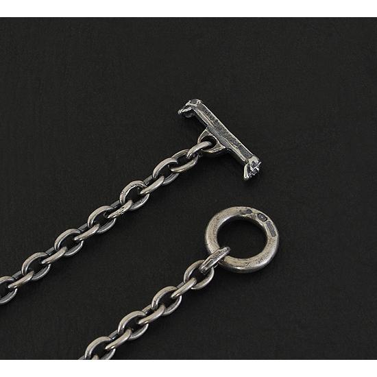 ガボラトリー 6Chain & Quarter Skull T-bar Gaborartory 6Chain with quarter skull &quarter T-bar necklace