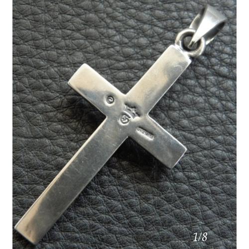 Skull On Plain Cross Pendant [1/8 , 1/16] [P-230] : Gaboratory本社 