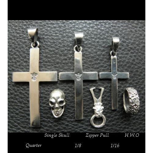 Gaboratory G&Crown Plain Cross Pendant [Quarter,1/8,1/16