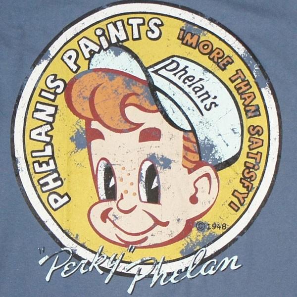 S/M/L/XL】アメカジ レトロ Tシャツ【ペイントボーイ】半袖 綿 100