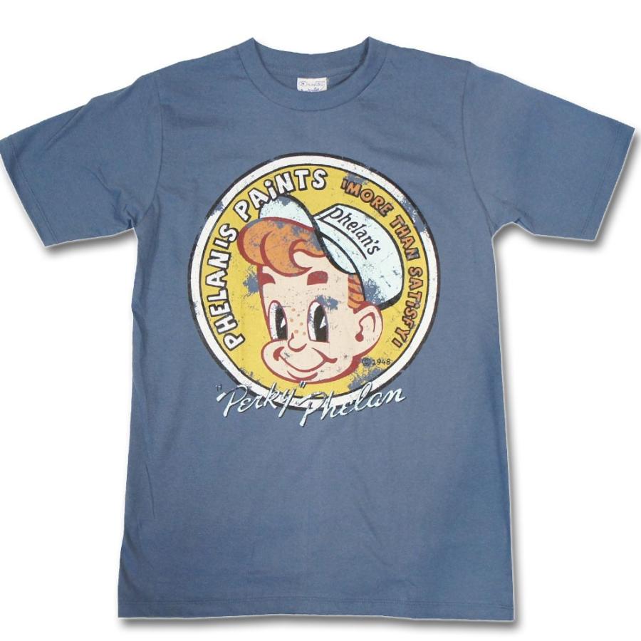 S/M/L/XL】アメカジ レトロ Tシャツ【ペイントボーイ】半袖 綿 100