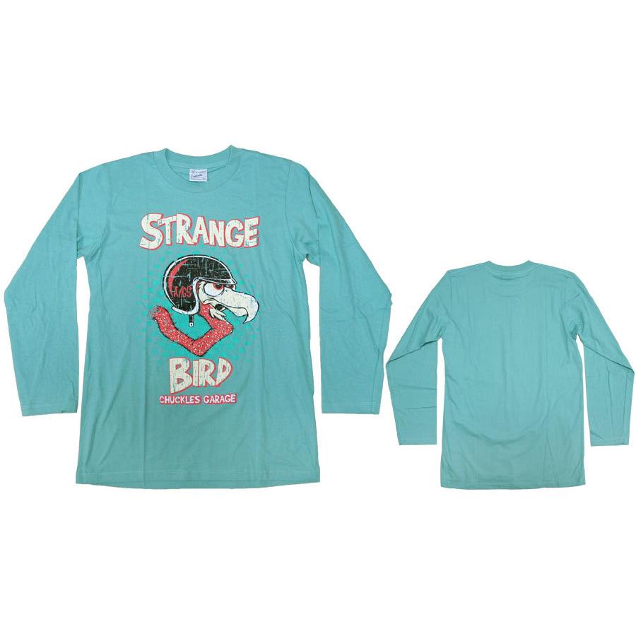S/M/L/XL) アメカジ レトロ Tシャツ【ストレンジバード】長袖 綿 100