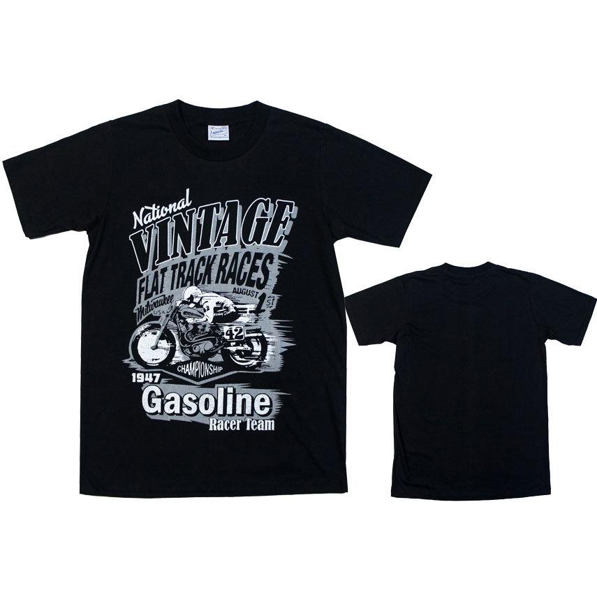 S/M/L/XL】アメカジ Tシャツ【ビンテージレース】半袖 新品 黒 綿 100