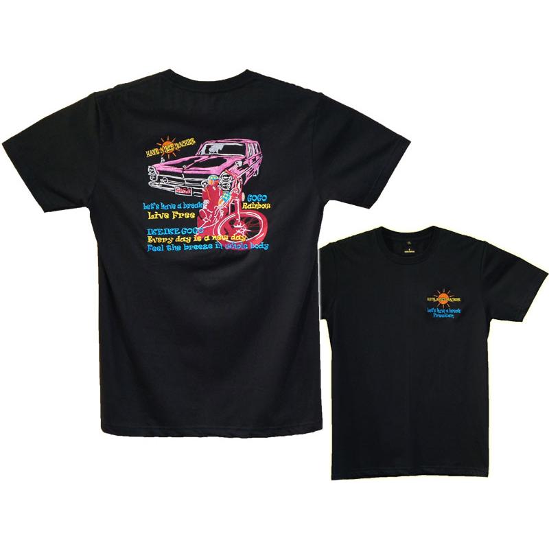SS】【S】【M】【L】【XL】 刺繍Tシャツ・ANZEN UNTENS・アンゼン 