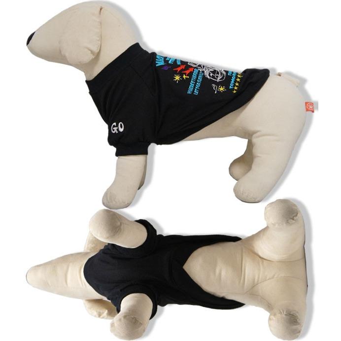 犬L】犬用刺繍Tシャツ【マッハレーシング】犬服 洋服 バイカー