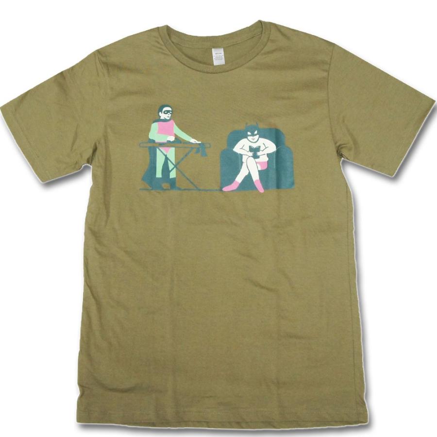 オモシロｔシャツ アメリカン スーパーヒーロー 半袖 カーキ アメカジ アメコミ イラスト プリント カジュアル グラフィック おもしろｔシャツ Omosiro Tshirt ロバーガブリエラ 通販 Yahoo ショッピング