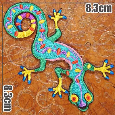 刺繍 アイロン ワッペン 陽気なイモリ またはヤモリ グリーン 緑 爬虫類 両生類 生物 エスニック アジア 刺しゅう 手作り パッチ Pachesg ロバーガブリエラ 通販 Yahoo ショッピング
