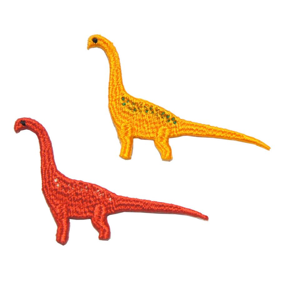小さい 刺繍アイロンワッペン アップリケ ブラキオサウルス 2個セット 恐竜 ワッペン パッチ アイロン 糊付き 装飾材料 ワンポイント Pachesmini ロバーガブリエラ 通販 Yahoo ショッピング