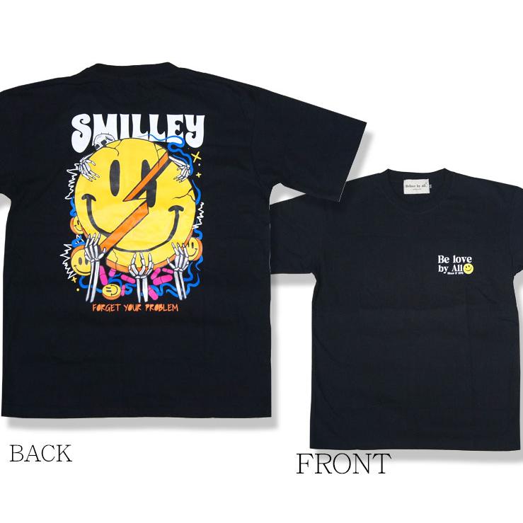 Be love by all..【44】【46】インチ アメカジTシャツ スマイリー 