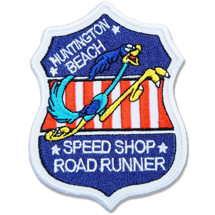 アメカジワッペン アップリケ パッチ【SPEED SHOP ROAD RUNNER