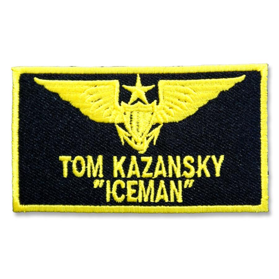 ミリタリーワッペン【エアフォース ネームタグ・アイスマン】アイロン