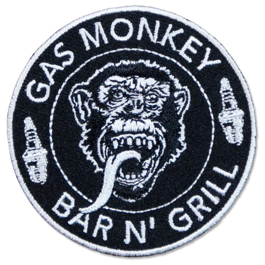 アイロンワッペン★GAS MONKEY★６ 刺繍アイロンワッペン 【GAS MOMKEY/ガスモンキー スパークプラグ