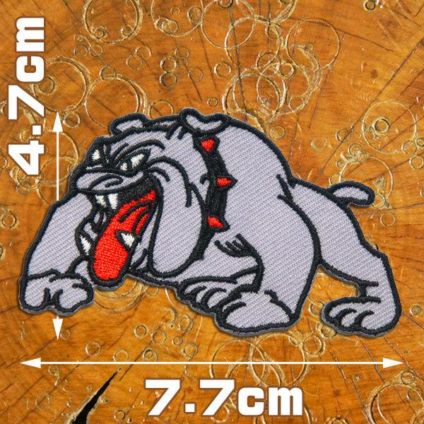刺繍 アイロン ワッペン ブルドッグ グレー ブルドック アニマル 犬 犬グッズ 犬雑貨 動物 動物柄 のりつき アップリケ Wpng ロバーガブリエラ 通販 Yahoo ショッピング