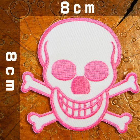 刺繍アイロン ワッペン アップリケ パッチ ピンクスカル スカル ドクロ ガイコツ サイコビリー パンク ロック アメカジ 糊付きワッペン Wpn ロバーガブリエラ 通販 Yahoo ショッピング