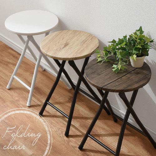 スツール 玄関 折り畳み 椅子 おしゃれ 観葉植物 飾り台 木製 花台 室内 玄関椅子 軽量 玄関スツール 省スペース 折りたたみ 補助椅子 丸 茶色 白 Chr 家具と雑貨のラックス 通販 Yahoo ショッピング