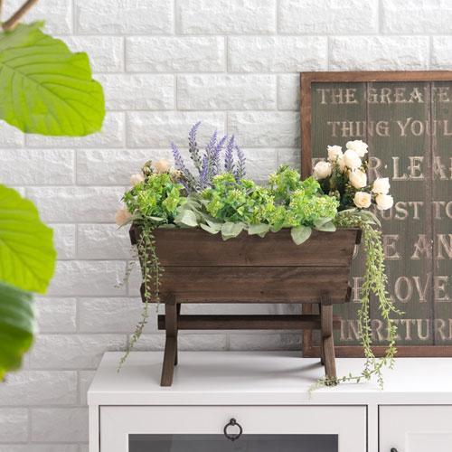 木製フラワーポット 木製鉢カバー おしゃれ 屋外 ガーデン アウトドア ...