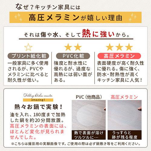 【完成品】【開梱設置サービス付き】 キッチン 台所収納 食器棚 収納棚 対面カウンター レンジボード 北欧 おしゃれ バタフライキッチン おすすめ 幅120｜gachinko｜16