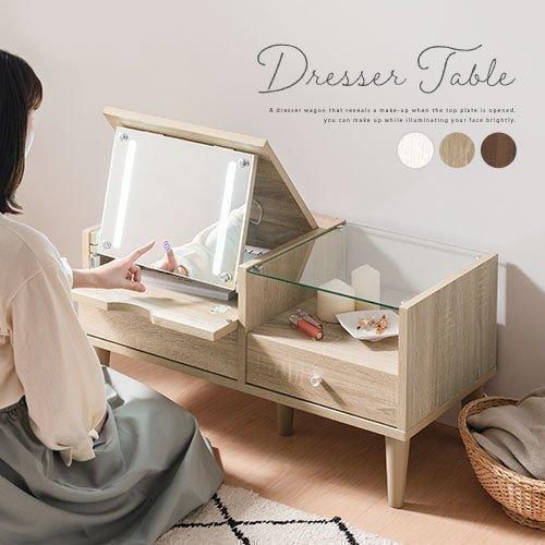 工場直送 2wayドレッサー テーブル ロータイプ 約 幅80 奥行40 高さ40cm コンセント付き Ledライト付き 女優ミラー 引き出し ドレッサー 鏡台 可愛い シンプル 爆売り Atempletonphoto Com