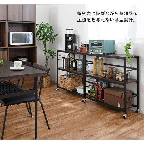 【完成品】【開梱設置サービス付き】 フリーラック ウッドシェルフ 3段 多目的ラック ディスプレイ シェルフ 収納 フリーラック ウッドシェルフ 3段 多目的ラック シェルフ 収納