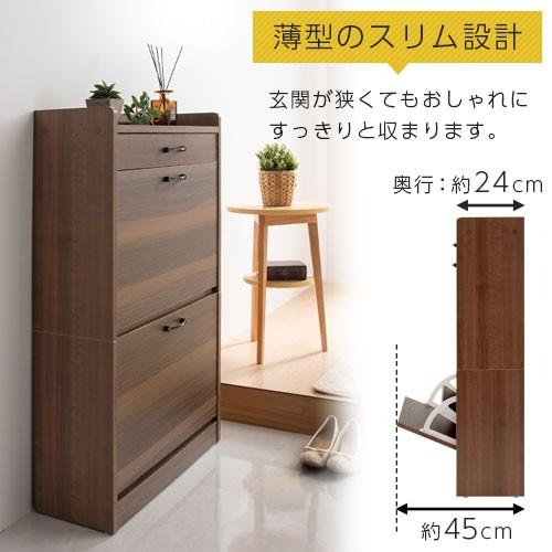 靴箱 スリム おしゃれ 下駄箱 収納 引き出し 玄関収納 縦長 省スペース シューズボックス 薄型 コンパクト シューズラック 2段 12足 靴収納 下足箱 Sbx 家具と雑貨のラックス 通販 Yahoo ショッピング