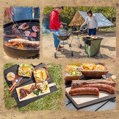 ストッカー付きテーブル 折り畳み ロール 持ち運び 組立簡単 軽量 キャンプ用品 テーブル コンパクト ベランピング 公園 運動会 ピクニック おしゃれ Tbl 家具と雑貨のラックス 通販 Yahoo ショッピング