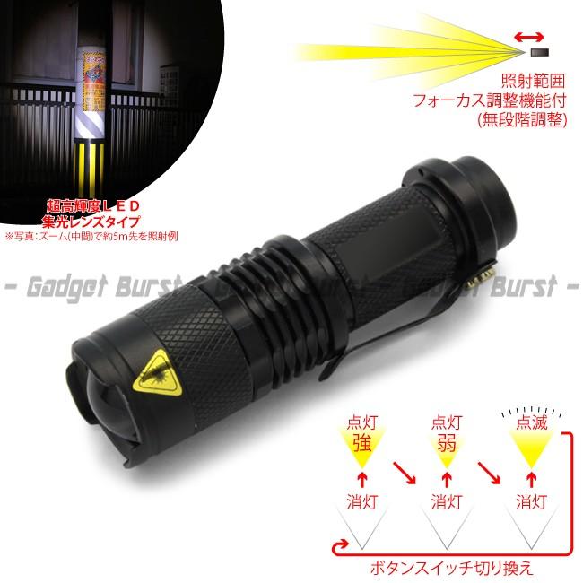 led自転車ライト&ライトホルダーセット cree社 q5チップ搭載高輝度led