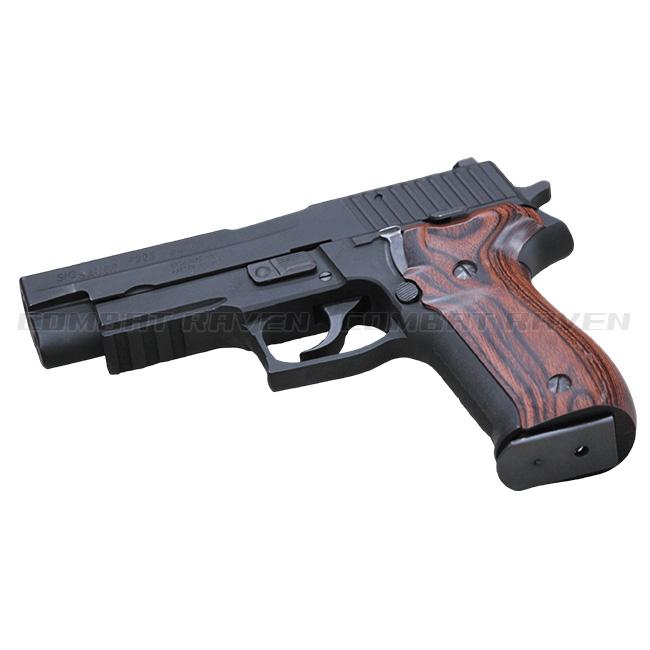 PANDORA ARMS】ウッドグリップ KSC製P226R用スムーズ・ブラウン/ポスト