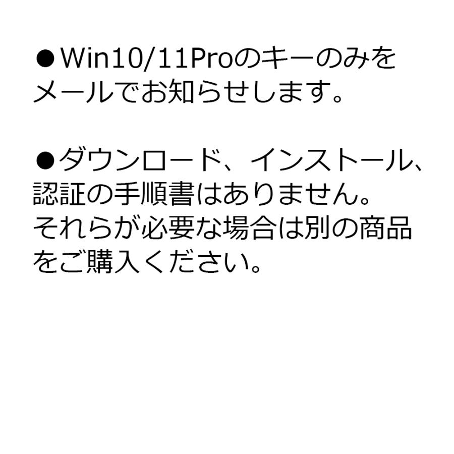 Windows 10/11 Pro 64bit 認証用プロダクトキー (メール送信版)002｜gadget-sale｜02