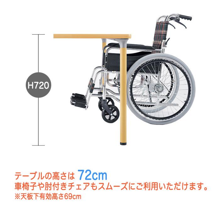 介護テーブル E-FMD-1875 幅180x奥行75x高さ72cm 角型 老人ホーム 介護用テーブル 介護施設用テーブル_6