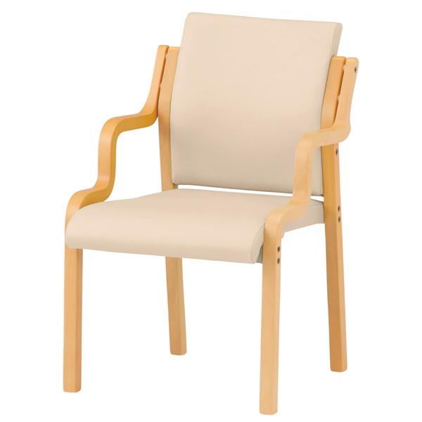 介護椅子 FVM-7AL-4 幅50x奥行59.5x高さ80.5 座面高41.5cm ビニールレザー 肘付 4脚セット 介護チェア 介護施設 病院 老人ホーム 福祉施設_22