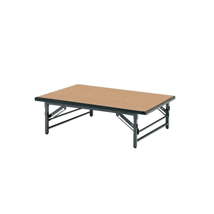 折りたたみ 座卓 120 会議用テーブル 1200 750 330 TZS-1275 幅120x奥行75x高さ33cm ソフトエッジ 会議テーブル 折り畳み 会議室 学童 児童 集会所 公民館 【パンチング】
