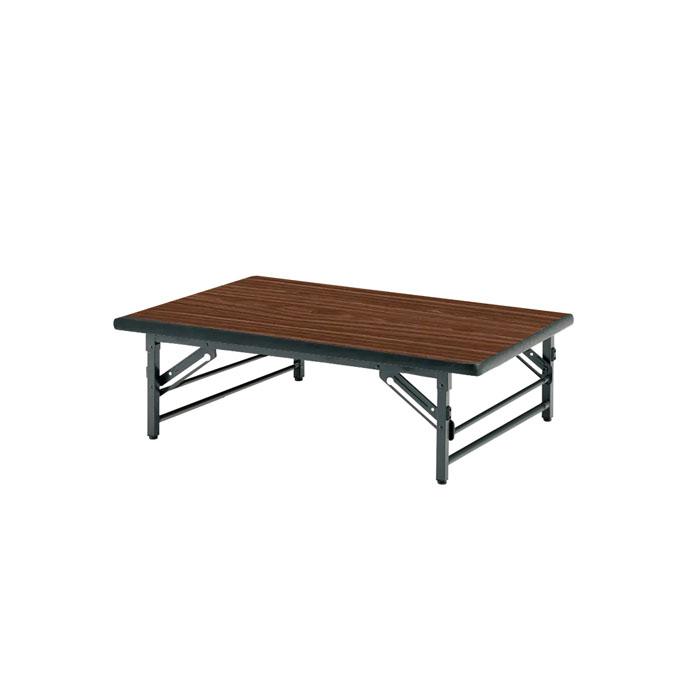 折りたたみ 座卓 120 会議用テーブル 1200 750 330 TZS-1275 幅120x奥行75x高さ33cm ソフトエッジ 会議テーブル 折り畳み 会議室 学童 児童 集会所 公民館 【パンチング】