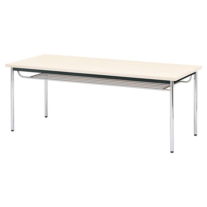 会議用テーブル E-CK-1875TM 幅1800x奥行750x高さ700mm オフィステーブル ミーティングテーブル 共巻 棚付 6人用 会議室 長机 長テーブルの画像