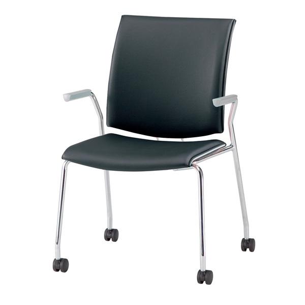 会議椅子 2脚セット FMP-K4AL-2 W595xD630xH880mm ビニールレザー キャスター脚タイプ 肘付 会議椅子 会議｜gadget｜11
