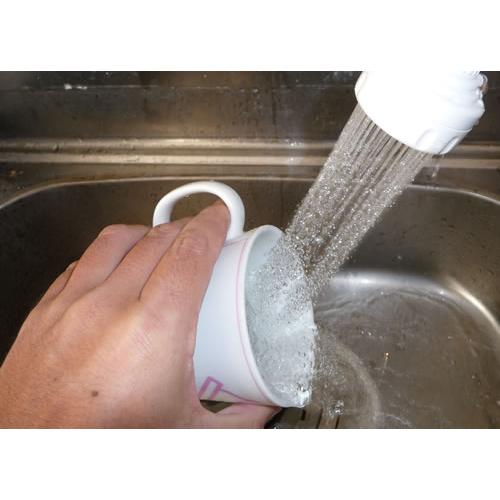 節水 蛇口につける キッチン シャワー 首振りとシャワー機能で洗い物が