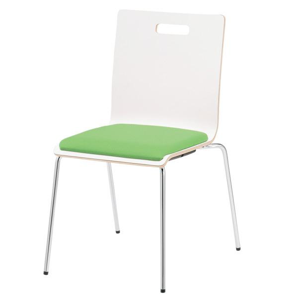 スタッキングチェア 会議椅子 ミーティングチェア PM-50MP-4 W480xD556xH790mm 4本脚パッド付タイプ 4脚セット 会議用イス 会議用いす_6