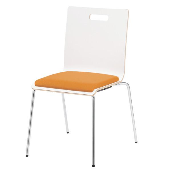 スタッキングチェア 会議椅子 ミーティングチェア PM-50MP-4 W480xD556xH790mm 4本脚パッド付タイプ 4脚セット 会議用イス 会議用いす_8