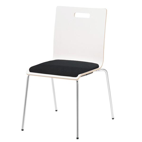 スタッキングチェア 会議椅子 ミーティングチェア PM-50MP-4 W480xD556xH790mm 4本脚パッド付タイプ 4脚セット 会議用イス 会議用いす_9
