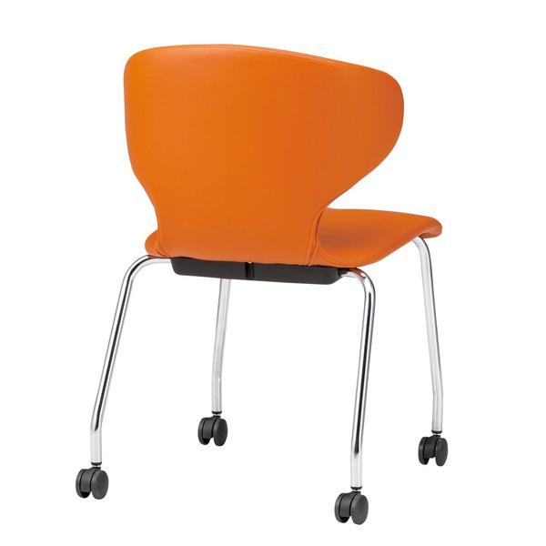 会議椅子 PN-K60L-2 W510xD500xH755mm キャスター脚タイプ 2脚セット ミーティングチェア 会議用イス 会議用いす