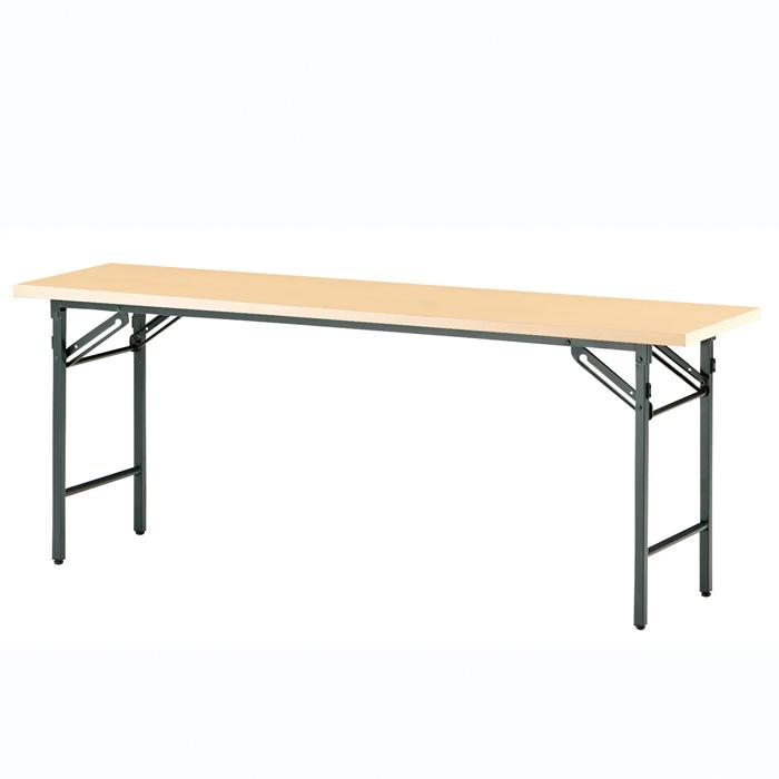 会議用テーブル 折りたたみ 軽量 長机 折り畳み 長テーブル T-1860N 幅1800x奥行600xH700mm 共巻 棚なし パネルなし  会議室 集会所 公民館 学童