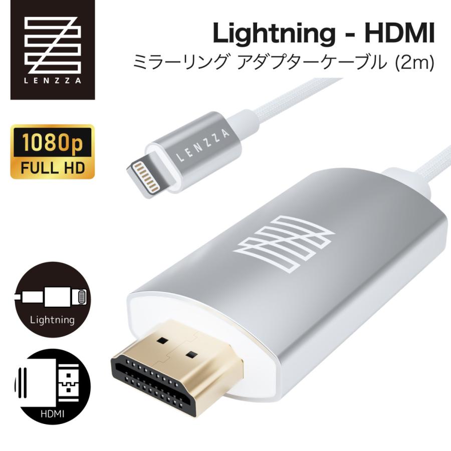 LENZZA レンツァ Apple MFi認証 Lightning - HDMI ミラーリング