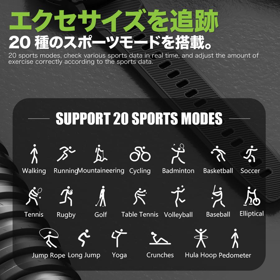 スマートウォッチ 日本語 タフネス ミリタリー アーミー iPhone Android IP68防水 通話機能 大画面 スポーツ 血圧 心拍数 血中酸素 ip68 防水 防塵 |  | 10