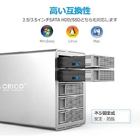 ORICO 3.5インチ HDDケース 5台対応 USB3.0接続 ハードディスクケース