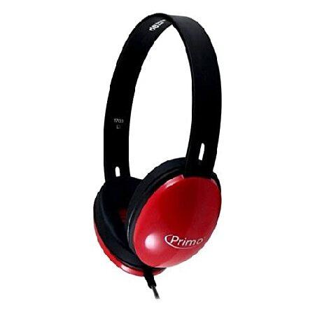 HamiltonBuhl Primo ステレオヘッドホン レッド 12個パック 