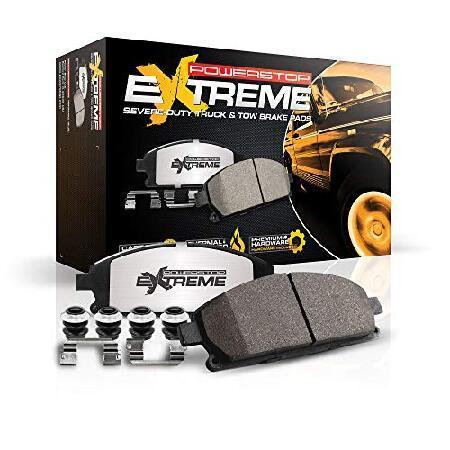 Power Stop Z36-1053B Z36 Truck & Tow Rear Carbon Fiber Ceramic Brake Pads with Hardware
