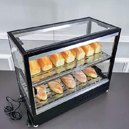 FixtureDisplays(R) Bakery Oven Countertop Warmer Showcase Display Shelf 86 to 120 Degrees Fahrenheit 2900-2-SL
