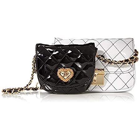 お買い得 Betsey Johnson ダブルトラブル キルト クロスボディ Us サイズ 7 5 L X 5 5 H X 1 D カラー ブラック 東京銀座オフライン販売 Www Superavila Com