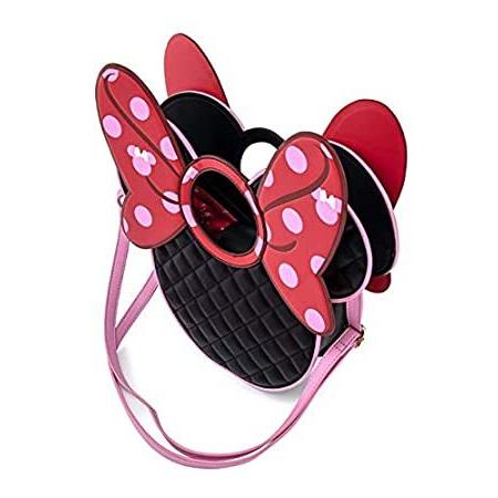 高評価の贈り物 海外から日本未入荷の人気アイテムを直輸入 クロスボディ キルト風リボンヘッド ミニーマウス ディズニー X Loungefly バッグ