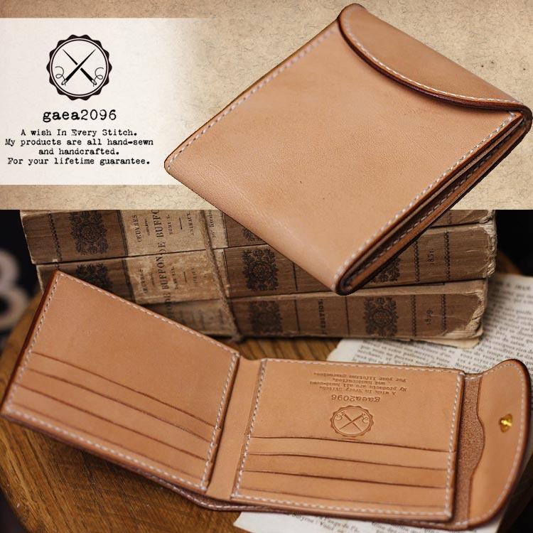 小さい財布 三つ折り財布 栃木レザー ヌメ革 ミニ財布 ヌメ革財布