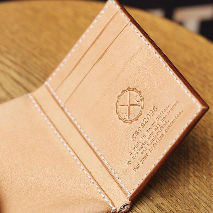 小さい財布 三つ折り財布 栃木レザー ヌメ革 ミニ財布 ヌメ革財布